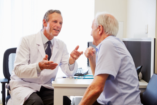 image of the pharmacist and the client